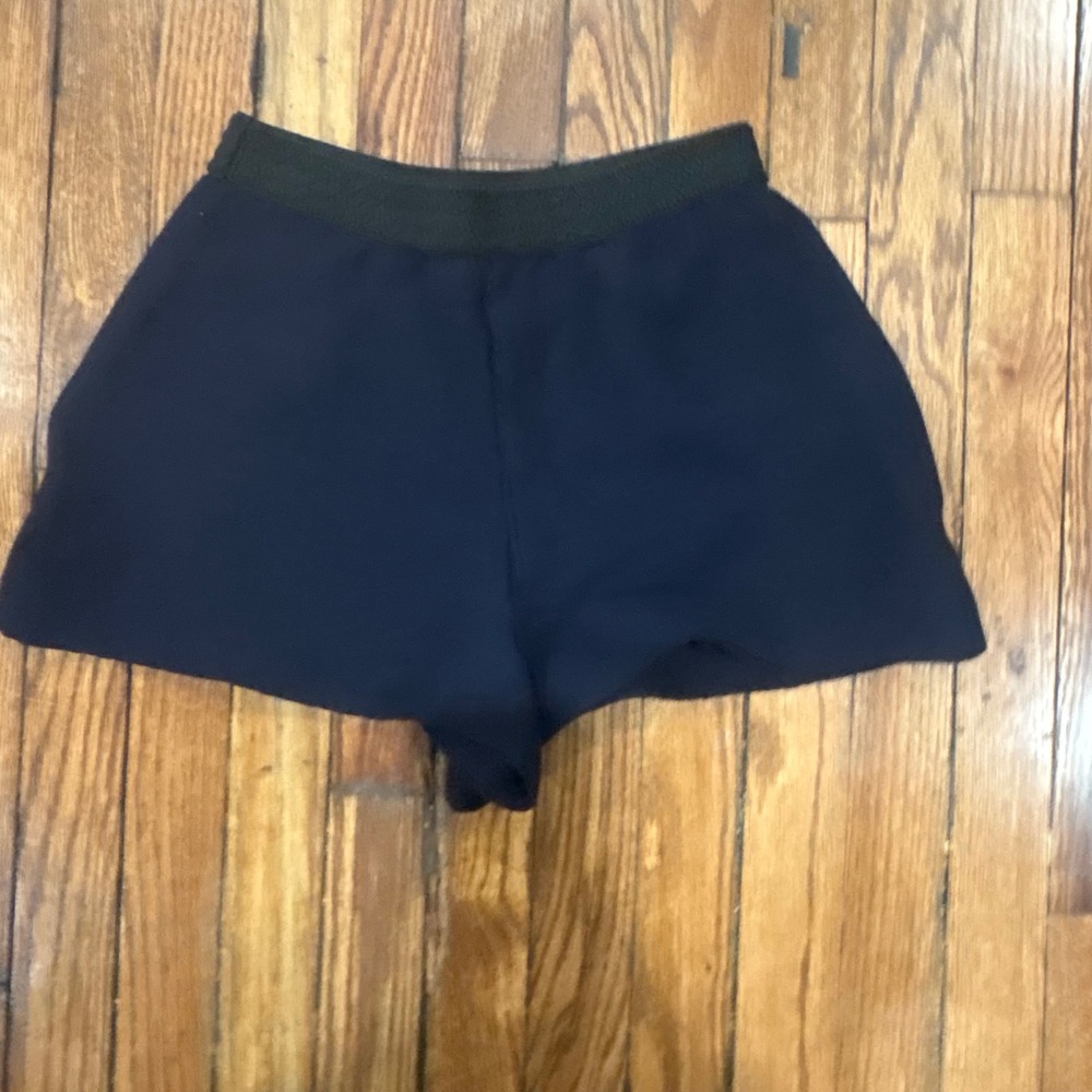 NWT Maje Idylle Marine Blue Textured‎ Ottoman Shorts Navy Size 36 Small NEW - Picture 5 of 8